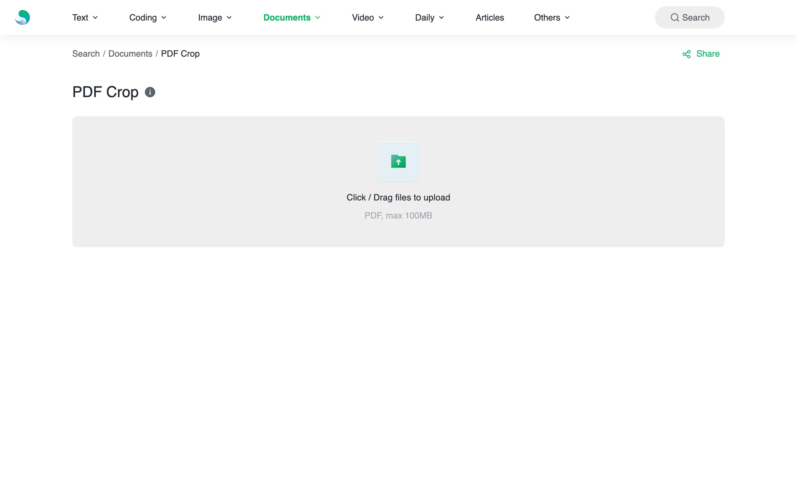 PDF Crop: Crop PDF Page Areas Online and Export