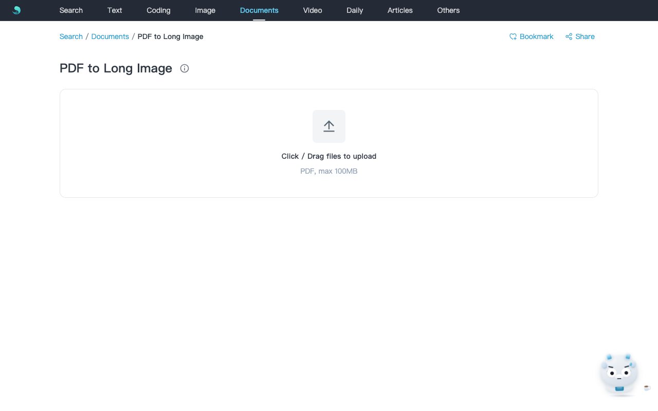 PDF to Long Image tool