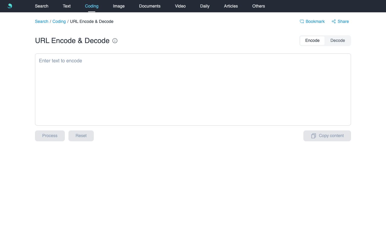 URL Encode & Decode Tool Interface