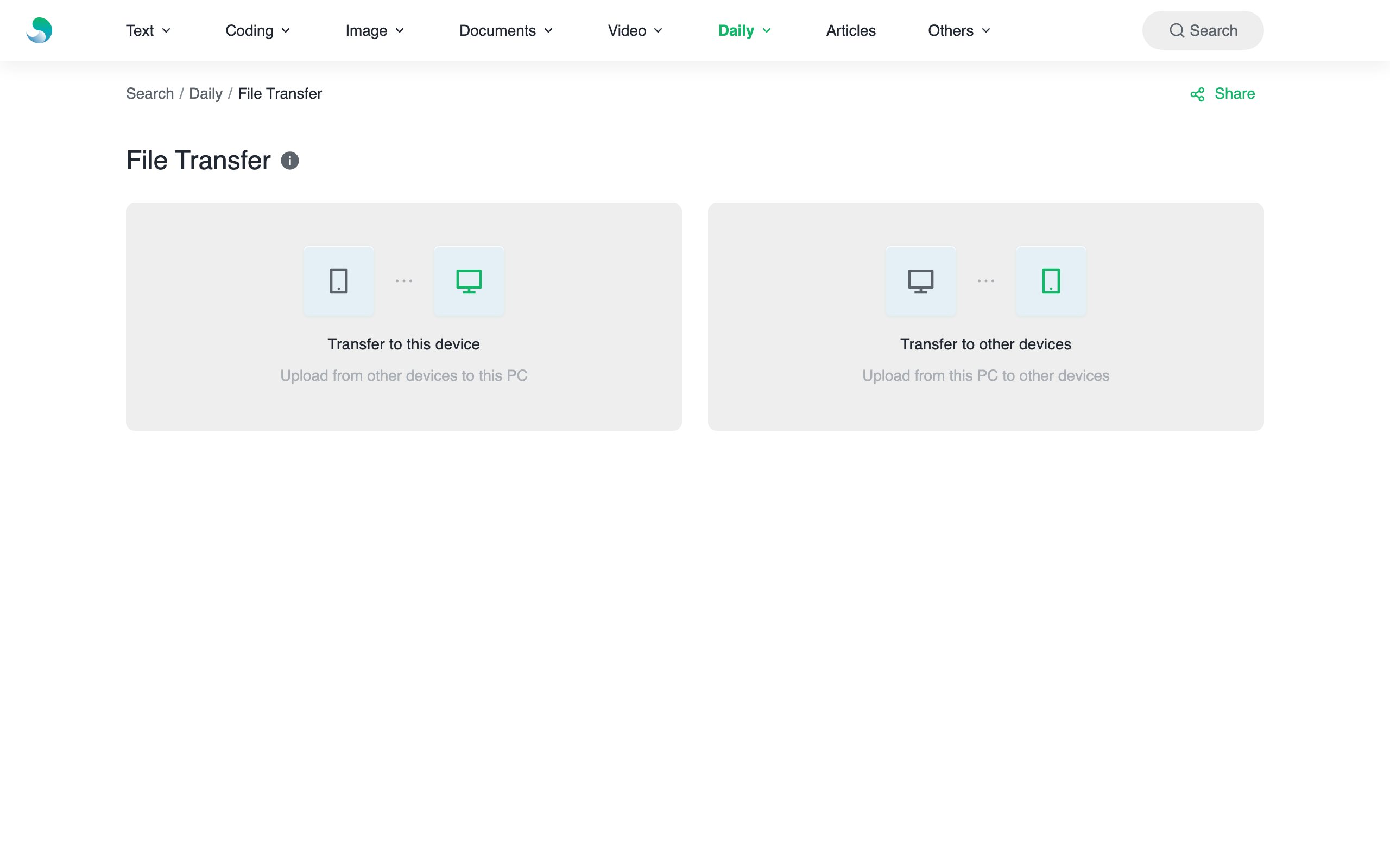 File Transfer: LAN WebRTC Between Phone and PC